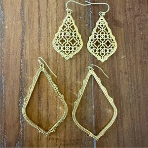 BUNDLE Kendra Scott Addie and Sophee gold color earrings